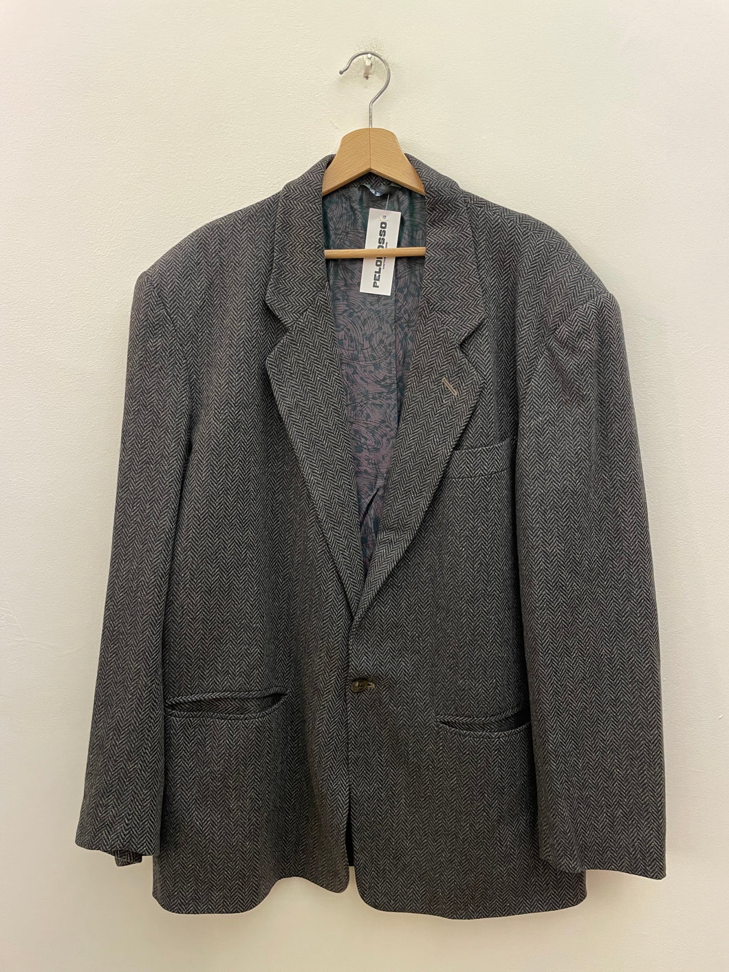 Blazer spinato vintage taglia 52