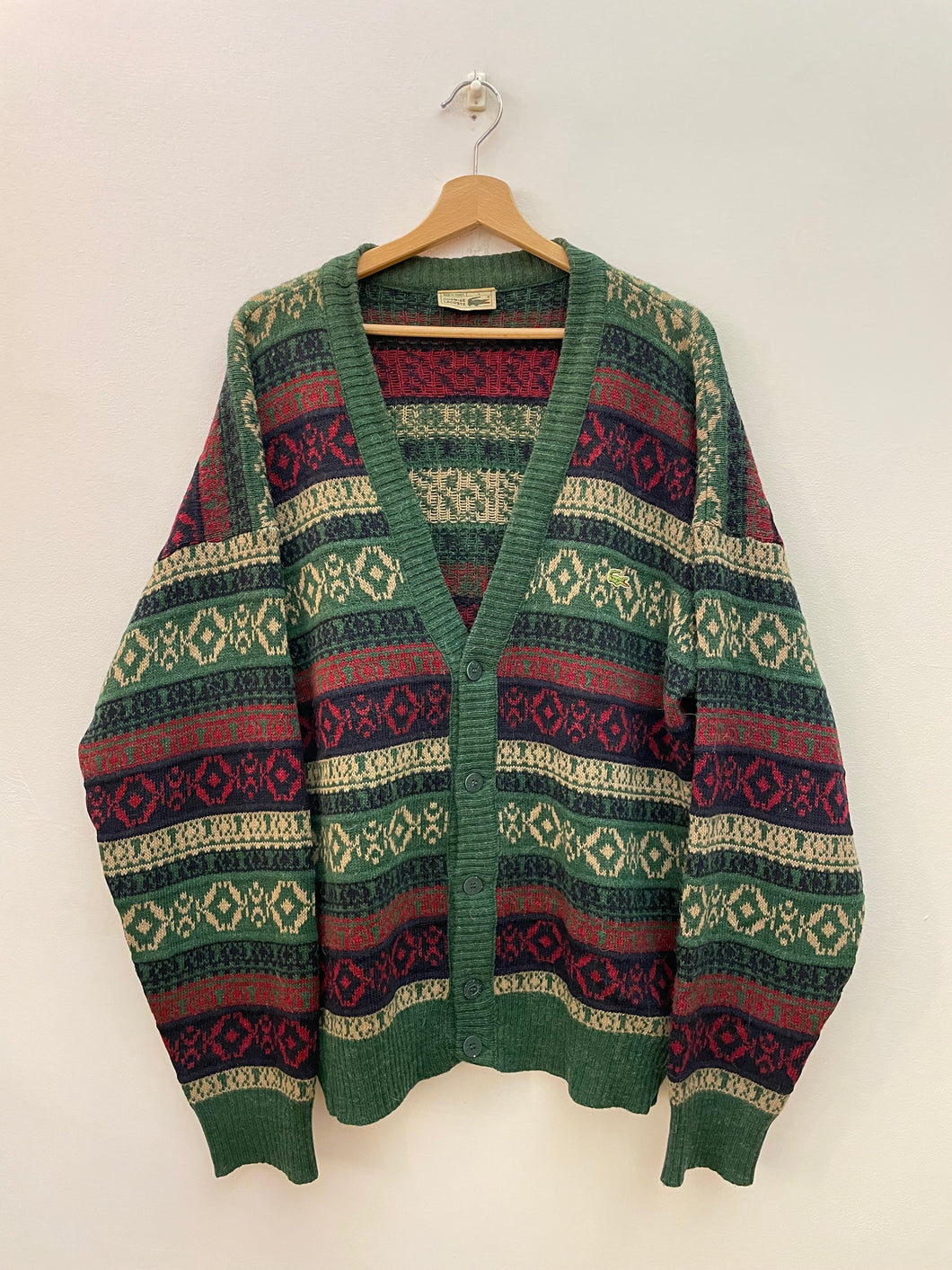 Cardigan Lacoste vintage taglia XL