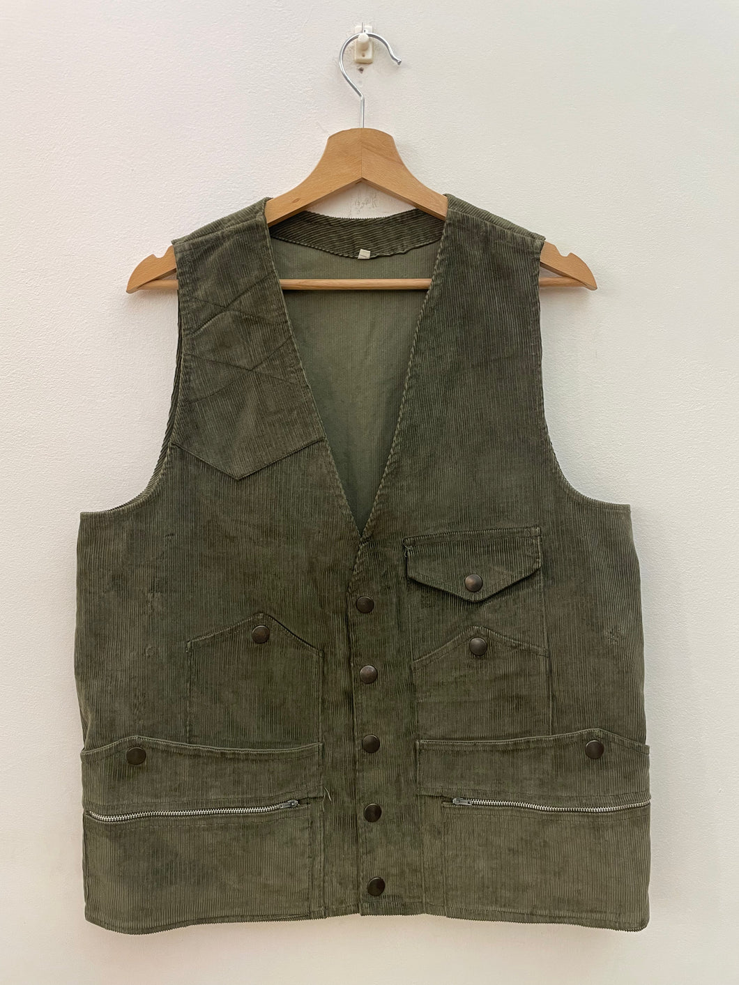 Gilet smanicato caccia velluto vintage taglia L